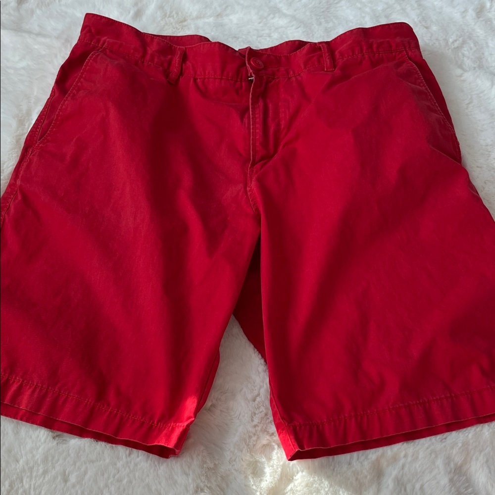 Lacoste Men's Vibrant Red Flat Front Shorts